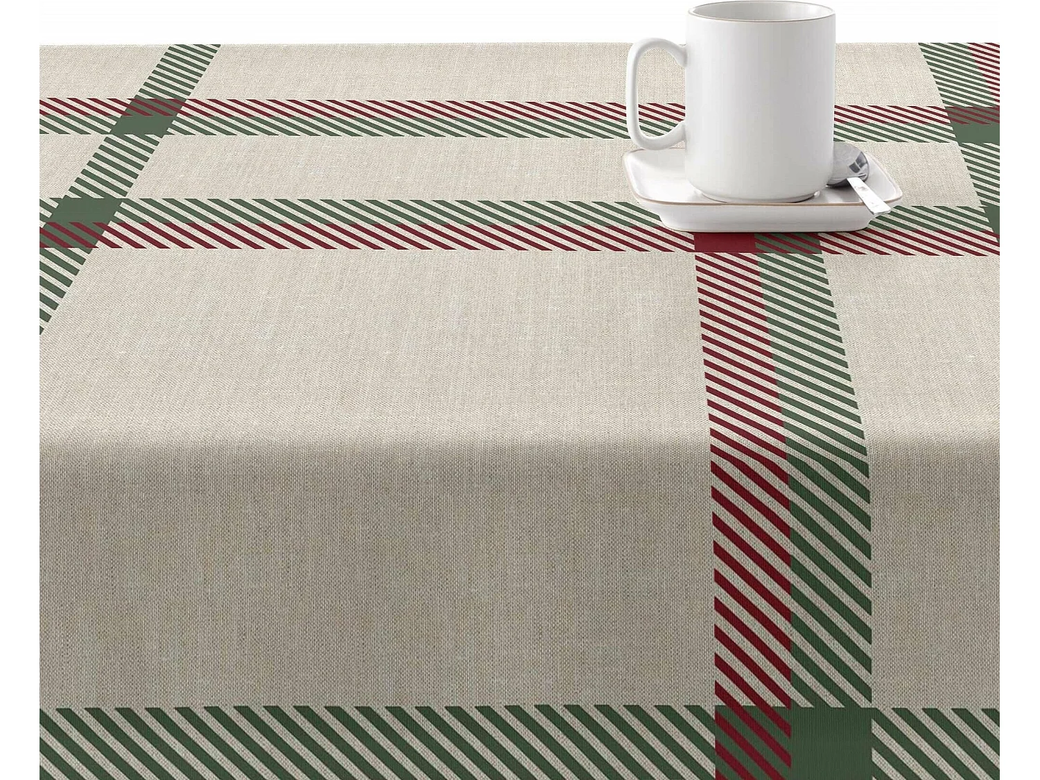 Mantel resinado antimanchas Cuadros Navidad 200x140 cm