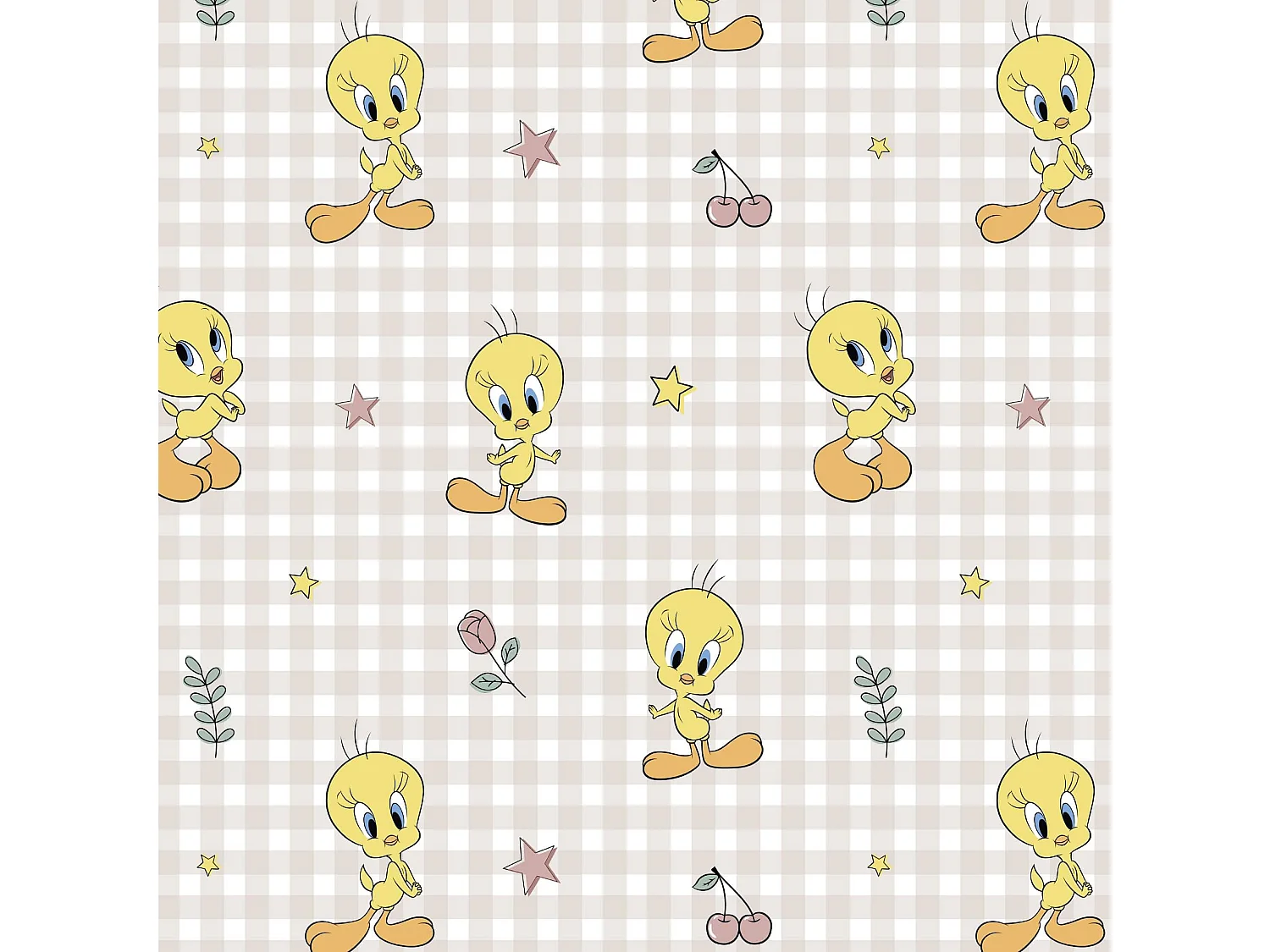 Mantel resinado antimanchas Tweety 2 Beige - 250X140 cm