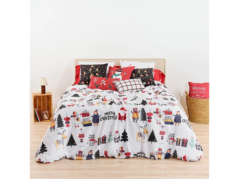 Funda nórdica con clicks 100% algodón Laponia 17 para cama de 200x200 cm