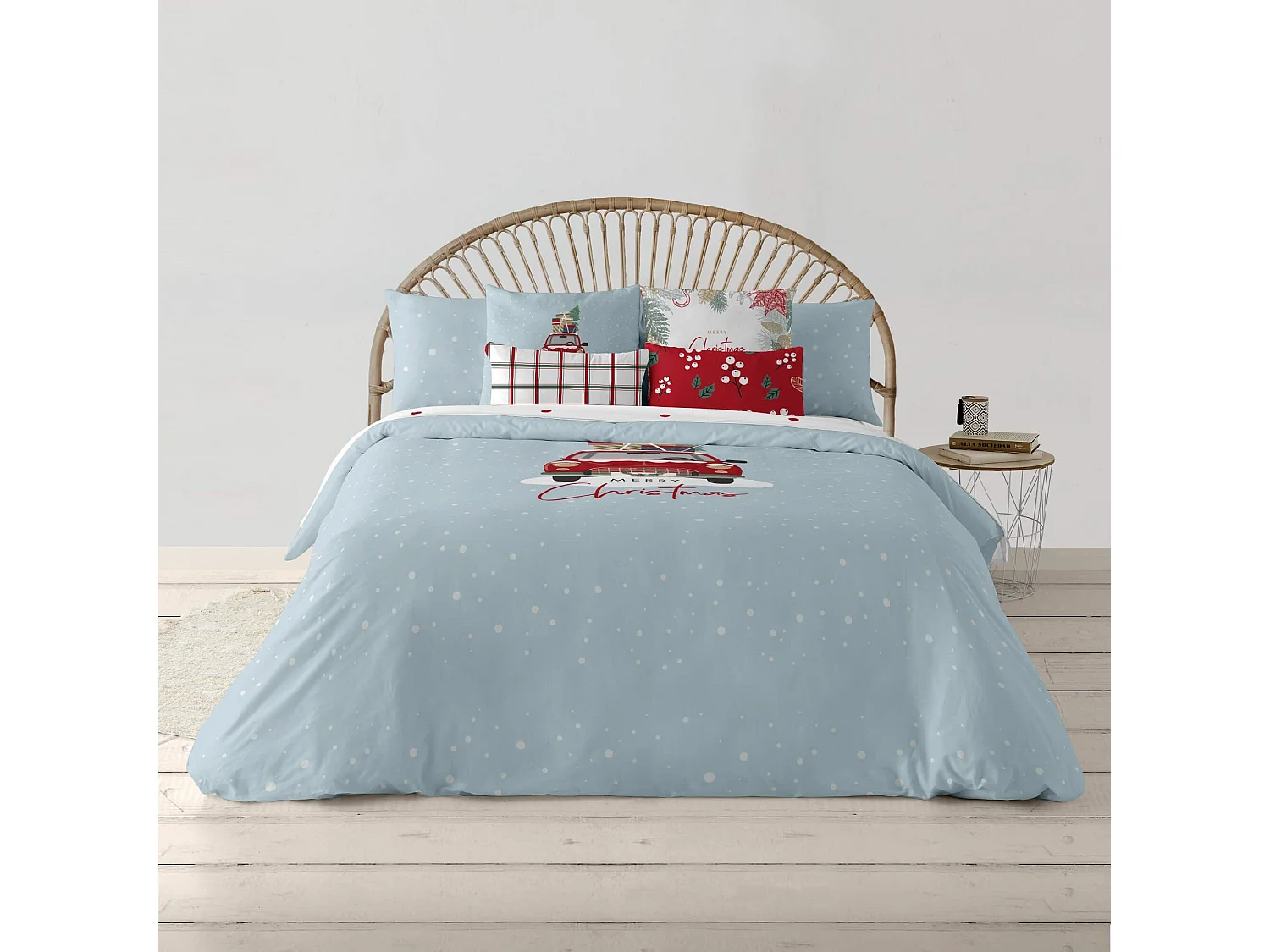 Funda nórdica con clicks 100% algodón Laponia 22 para cama de 200x200 cm