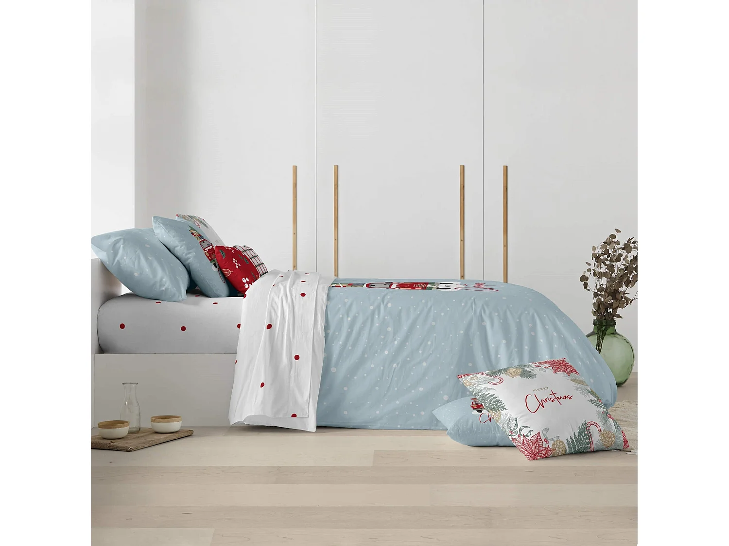 Funda nórdica con clicks 100% algodón Laponia 22 para cama de 200x200 cm