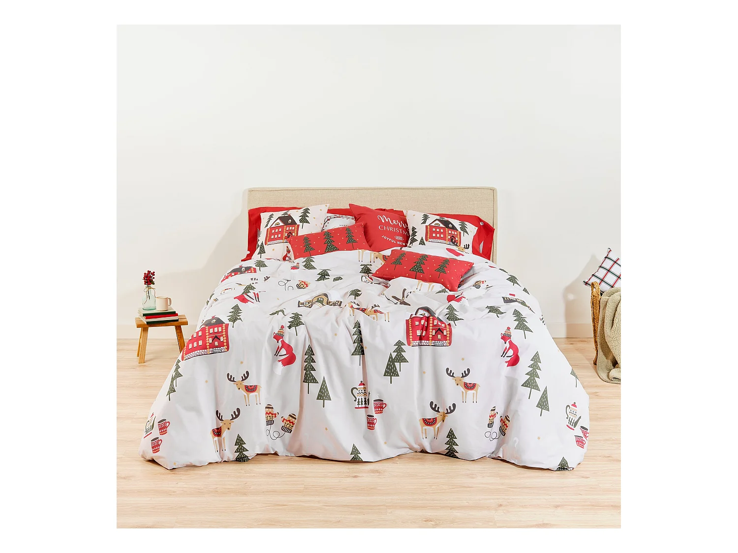 Funda nórdica con clicks 100% algodón Laponia 19 para cama de 90 (155x220 cm)