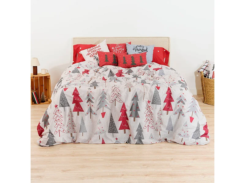 Funda nórdica con clicks 100% algodón Laponia 6 para cama de 90 (155x220 cm)