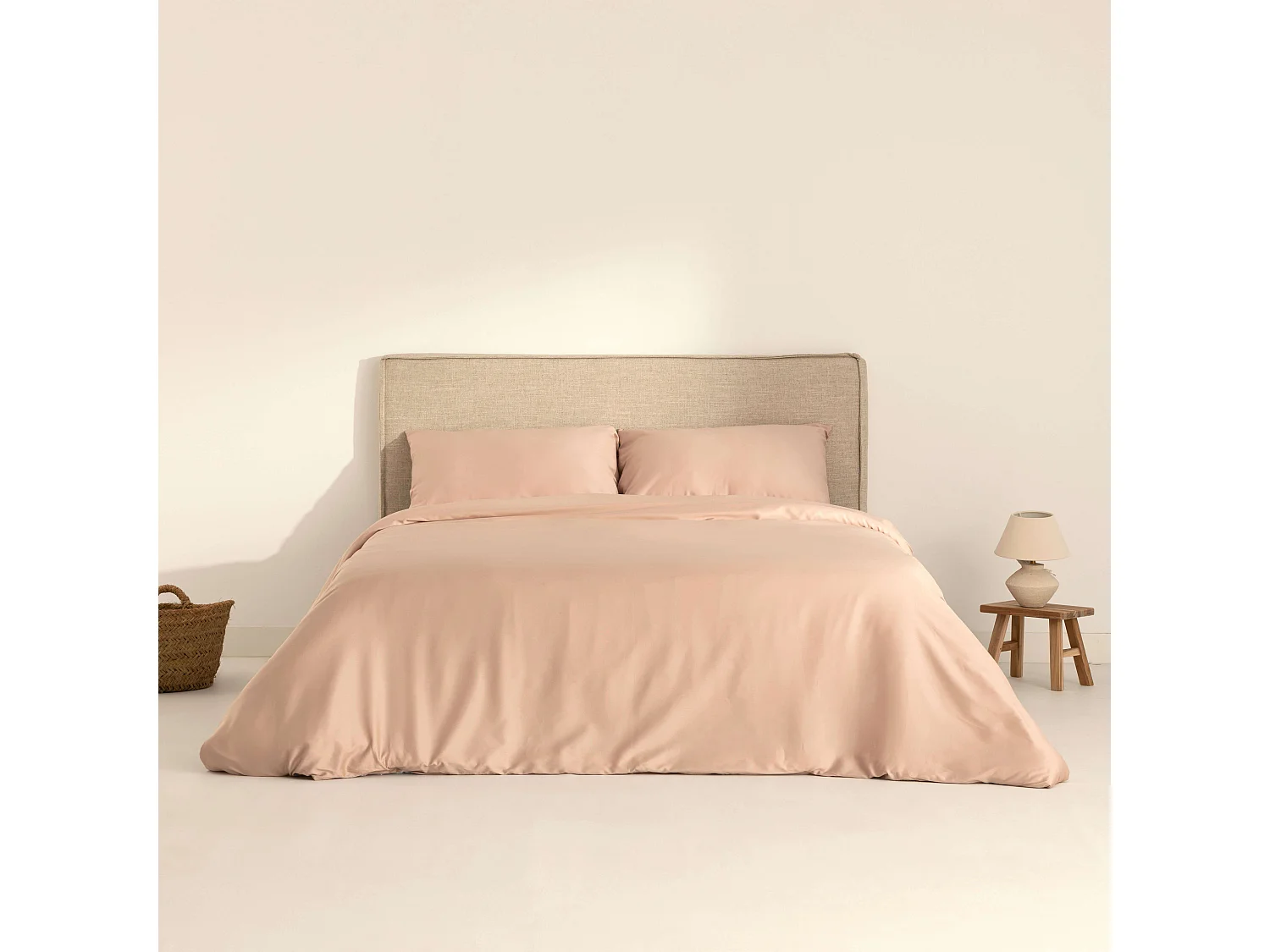 Funda nÃ³rdica satÃ©n 300 hilos PInk - 180x220 cm