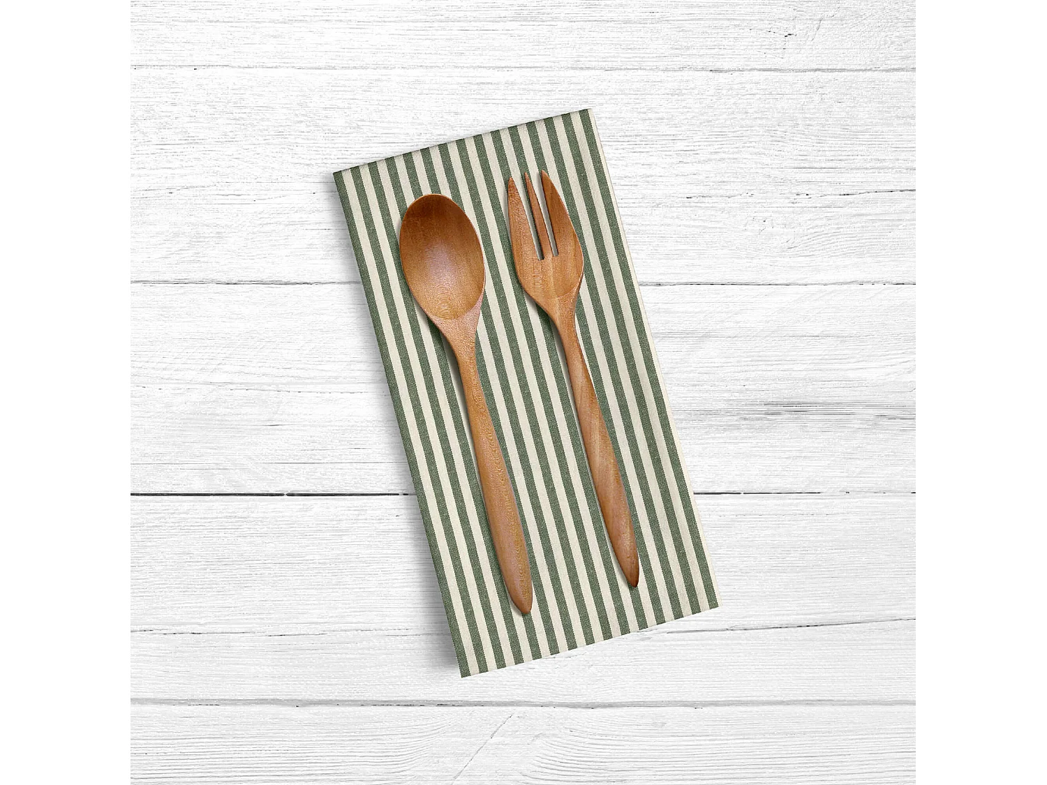 Lot de 2 torchons rayure 50-02 - 45x70 cm