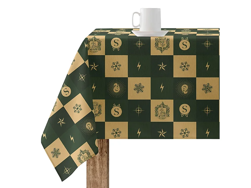Mantel resinado antimanchas Slytherin Christmas - 250X140 cm