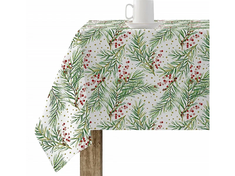 Mantel resinado antimanchas Merry Christmas 30 250x140 cm