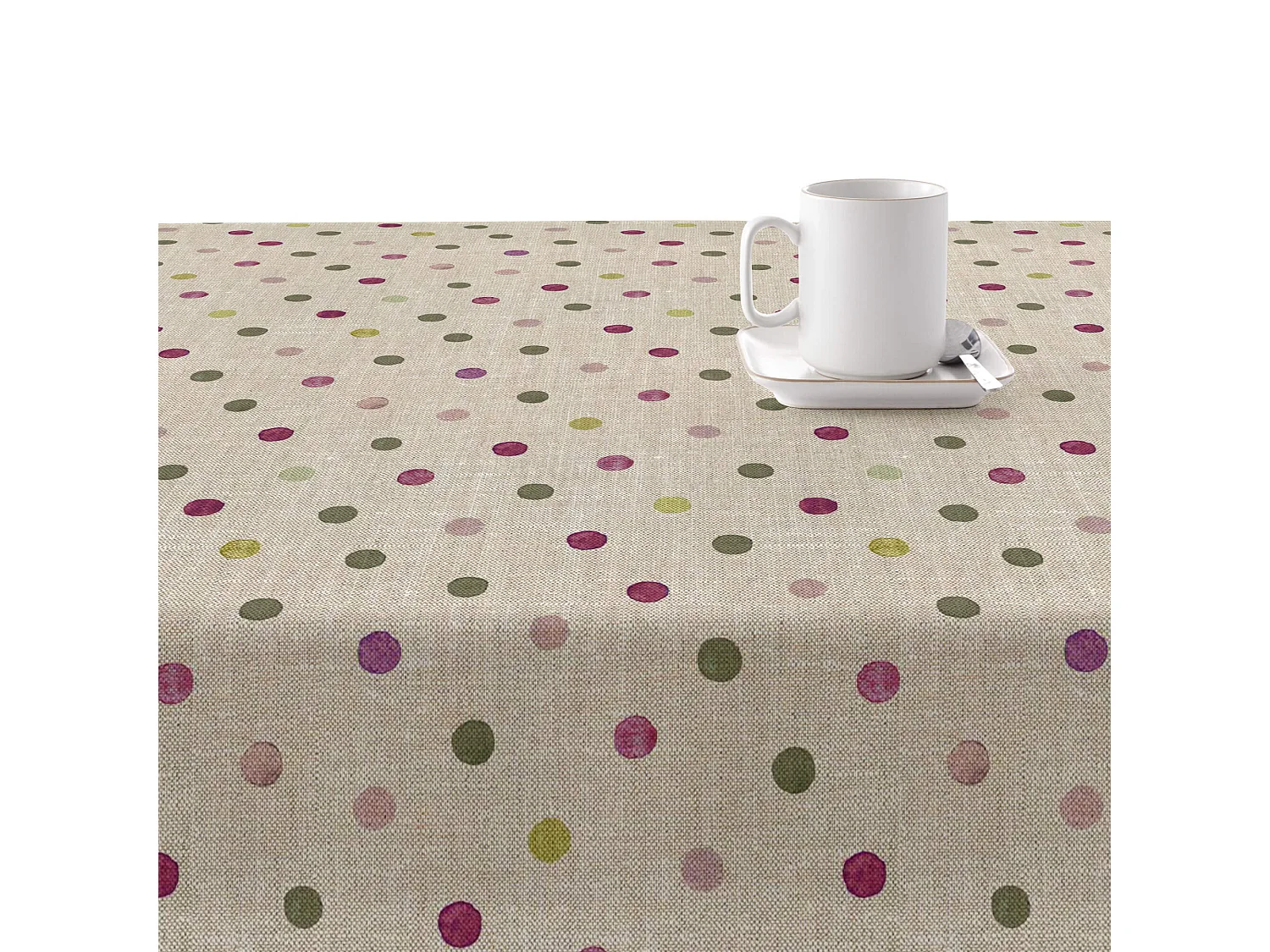 Mantel resinado antimanchas XL 0119-19 - 180x180 cm