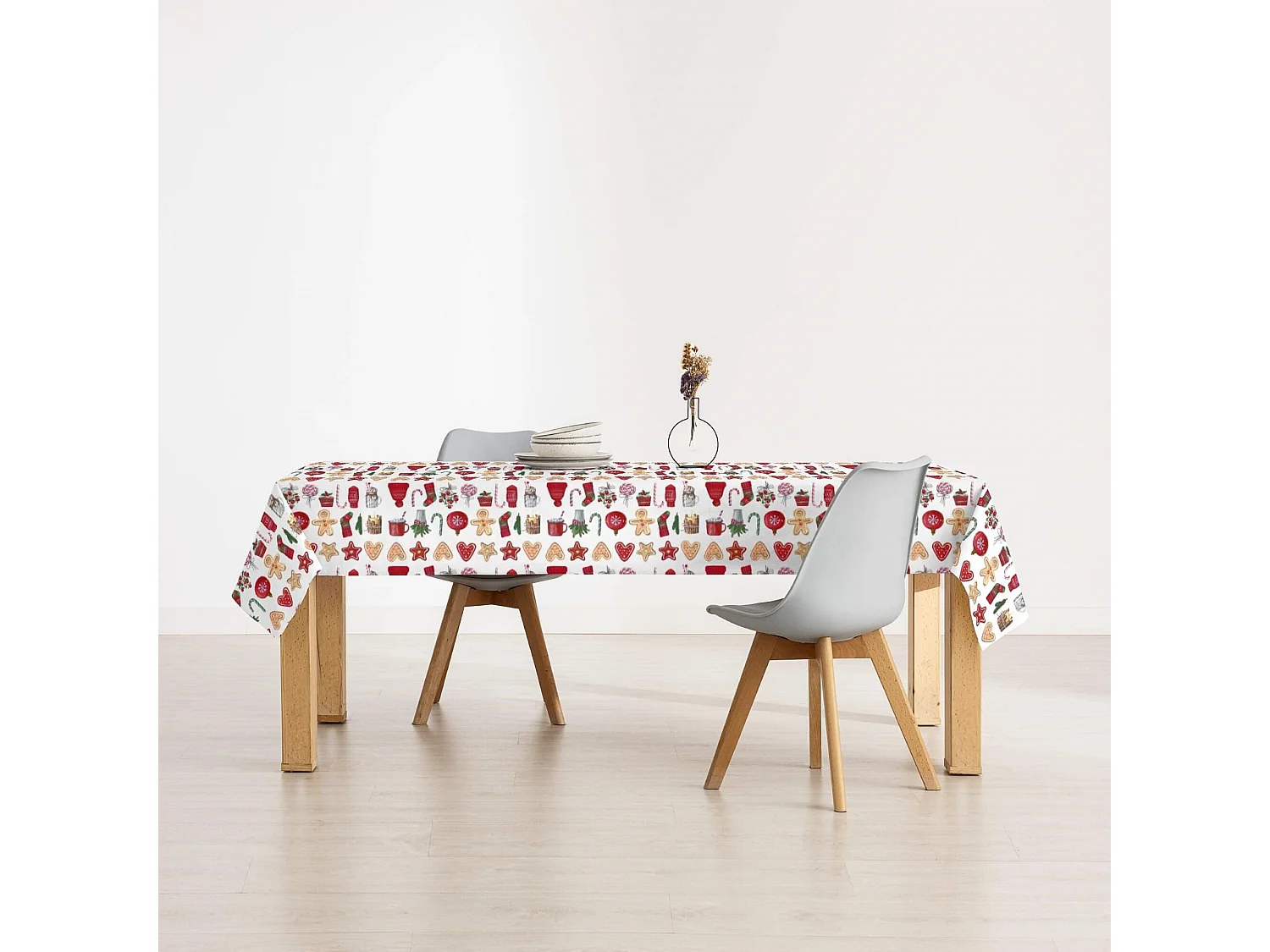 Mantel resinado antimanchas Merry Christmas 9 300x140 cm