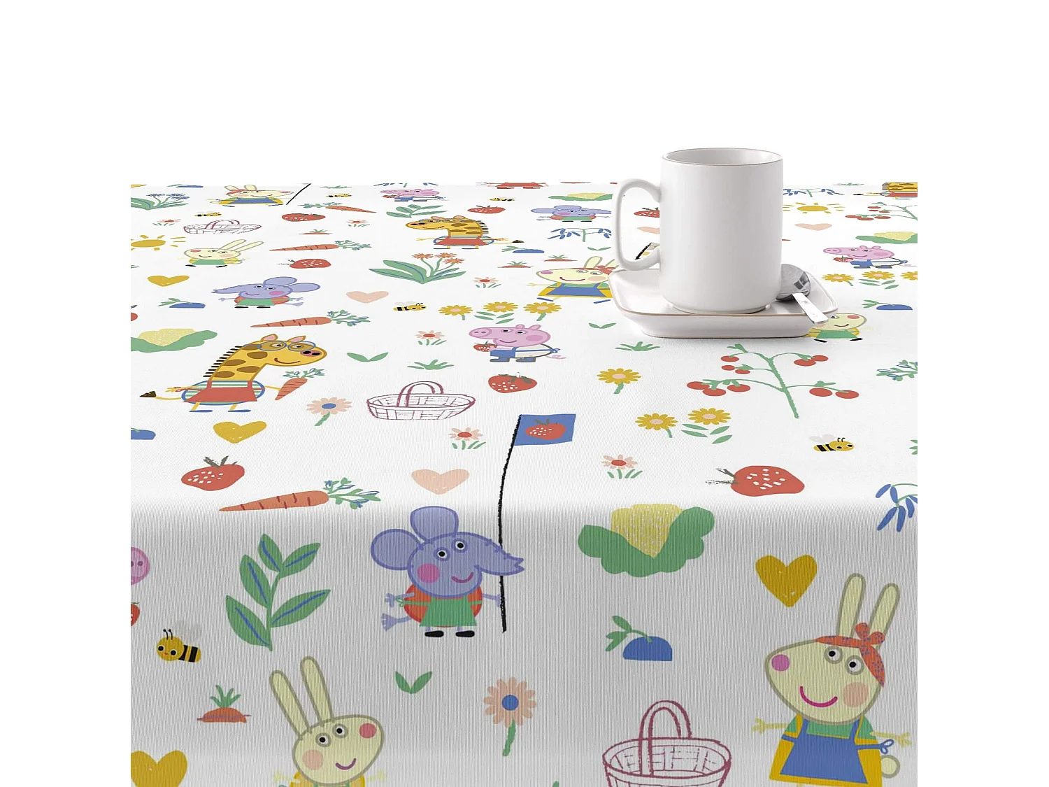 Nappe enduite anti-taches Vegetables 02 - 200X140 cm