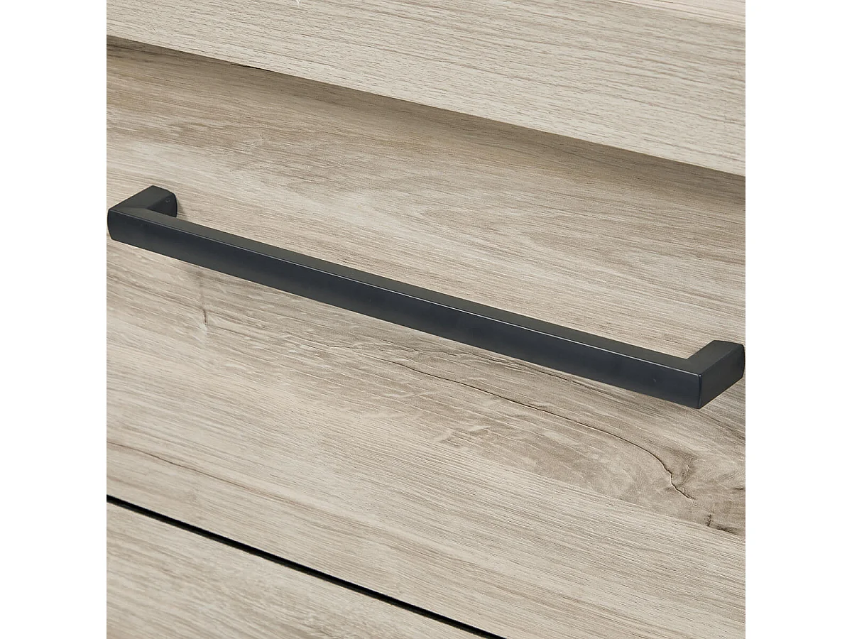 HERACLES - Buffet 2 Portes 3 Tiroirs Imitation Bois