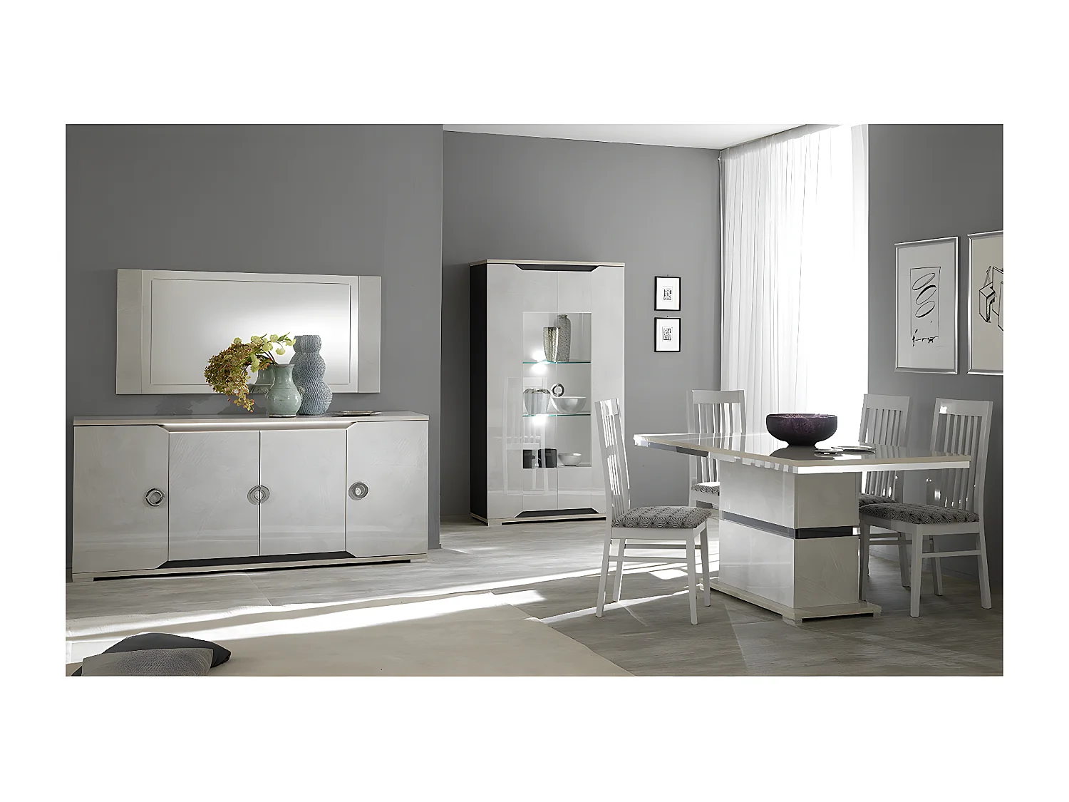 BRISE - Buffet 4 Portes avec Led