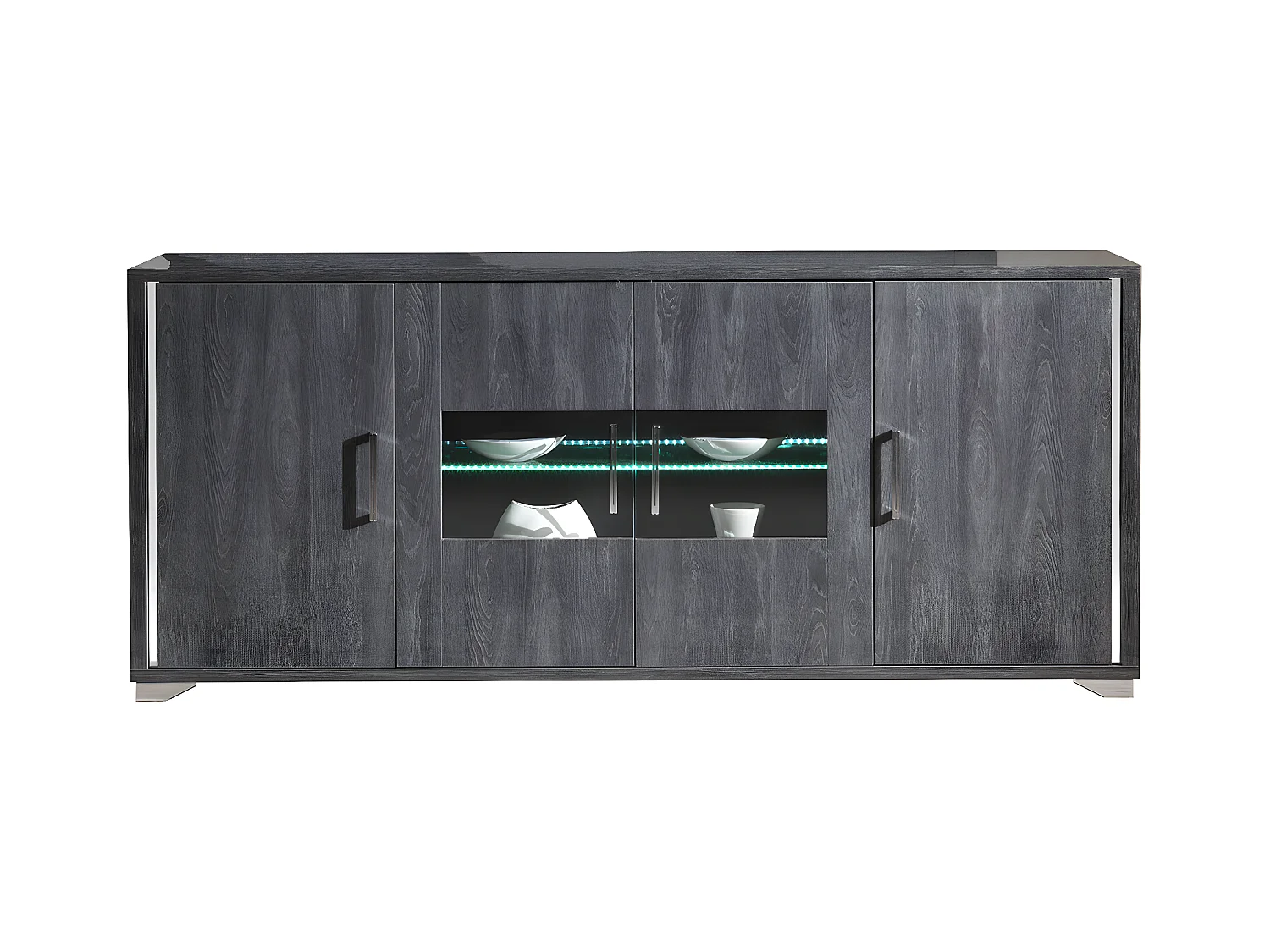 DAISY - Buffet 4 Portes avec Eclairage Led