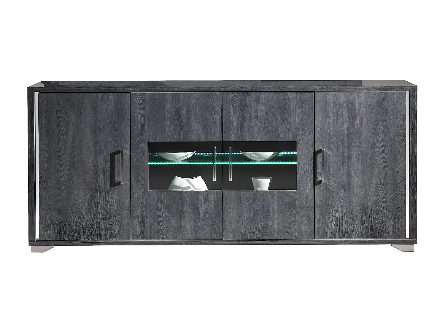 DAISY - Buffet 4 Portes avec Eclairage Led