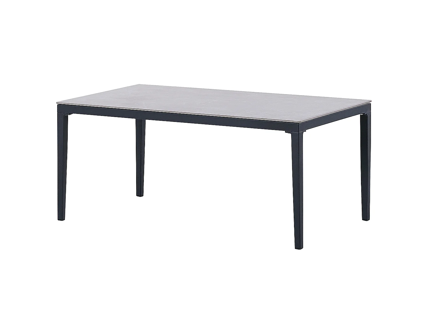 Lounge Set mit Tisch 4-Sitzer SCIACCA Metall Grau