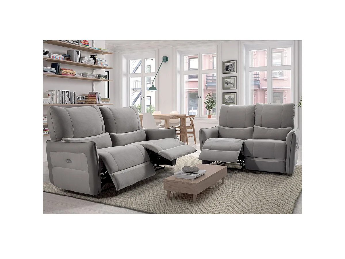 MARBELLA - Canapés Relax Electriques 3 Places et 2 Places