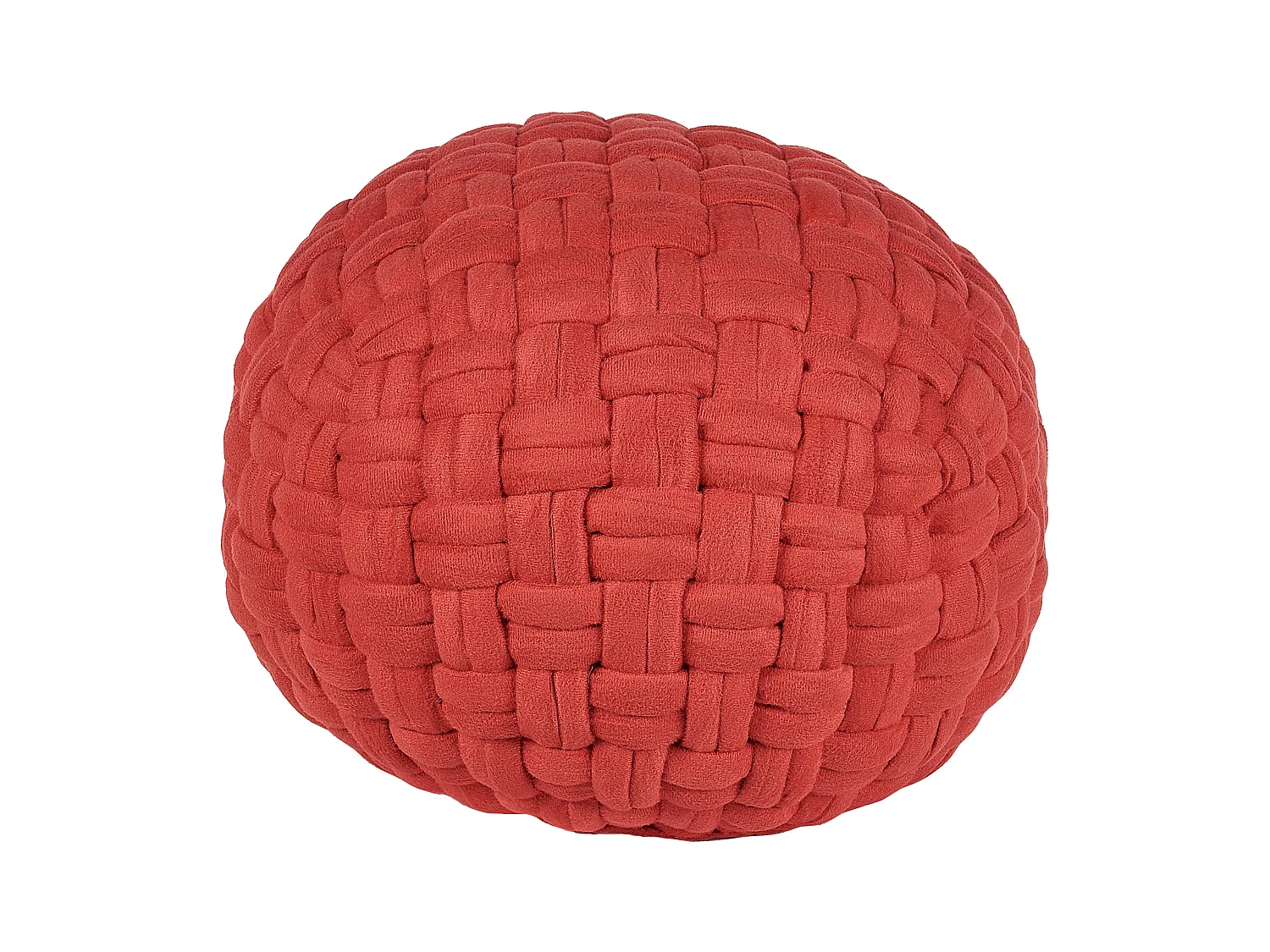 Pouf HOPA Velours Rouge