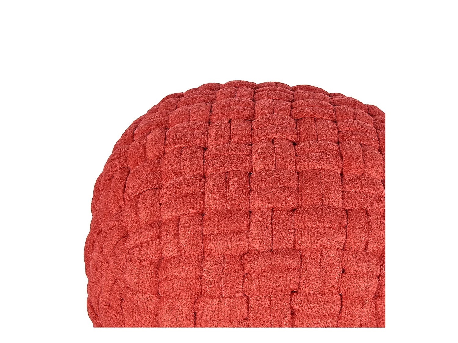 Pouf HOPA Velours Rouge
