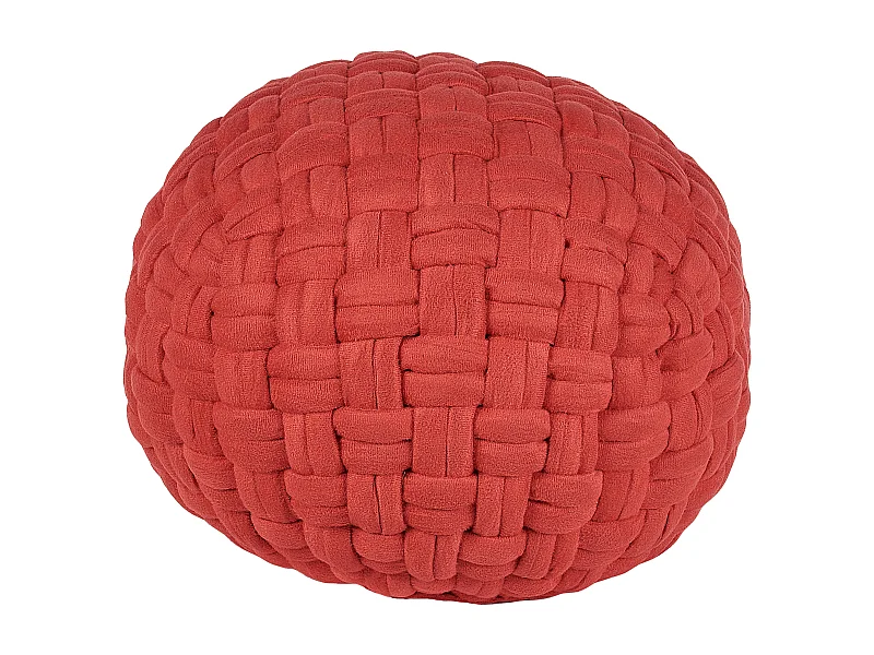 Pouf HOPA Velours Rouge