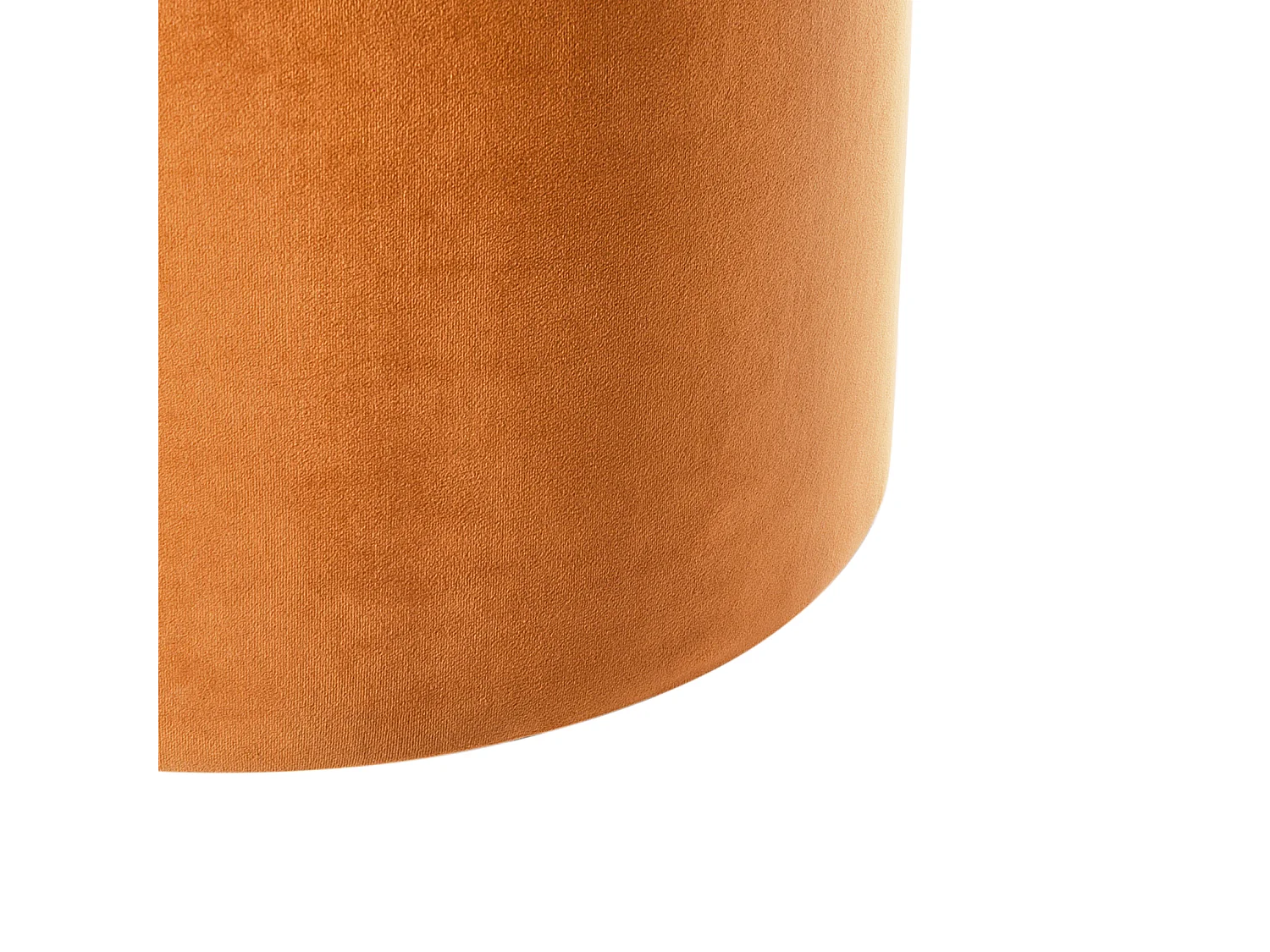 Poef MILLEN Fluweel Oranje 61 cm 61 cm 36 cm