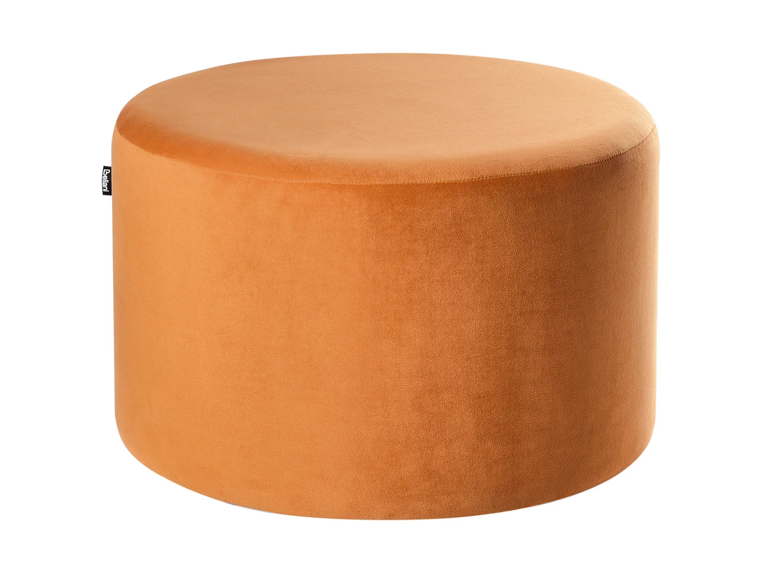 Poef MILLEN Fluweel Oranje 61 cm 61 cm 36 cm