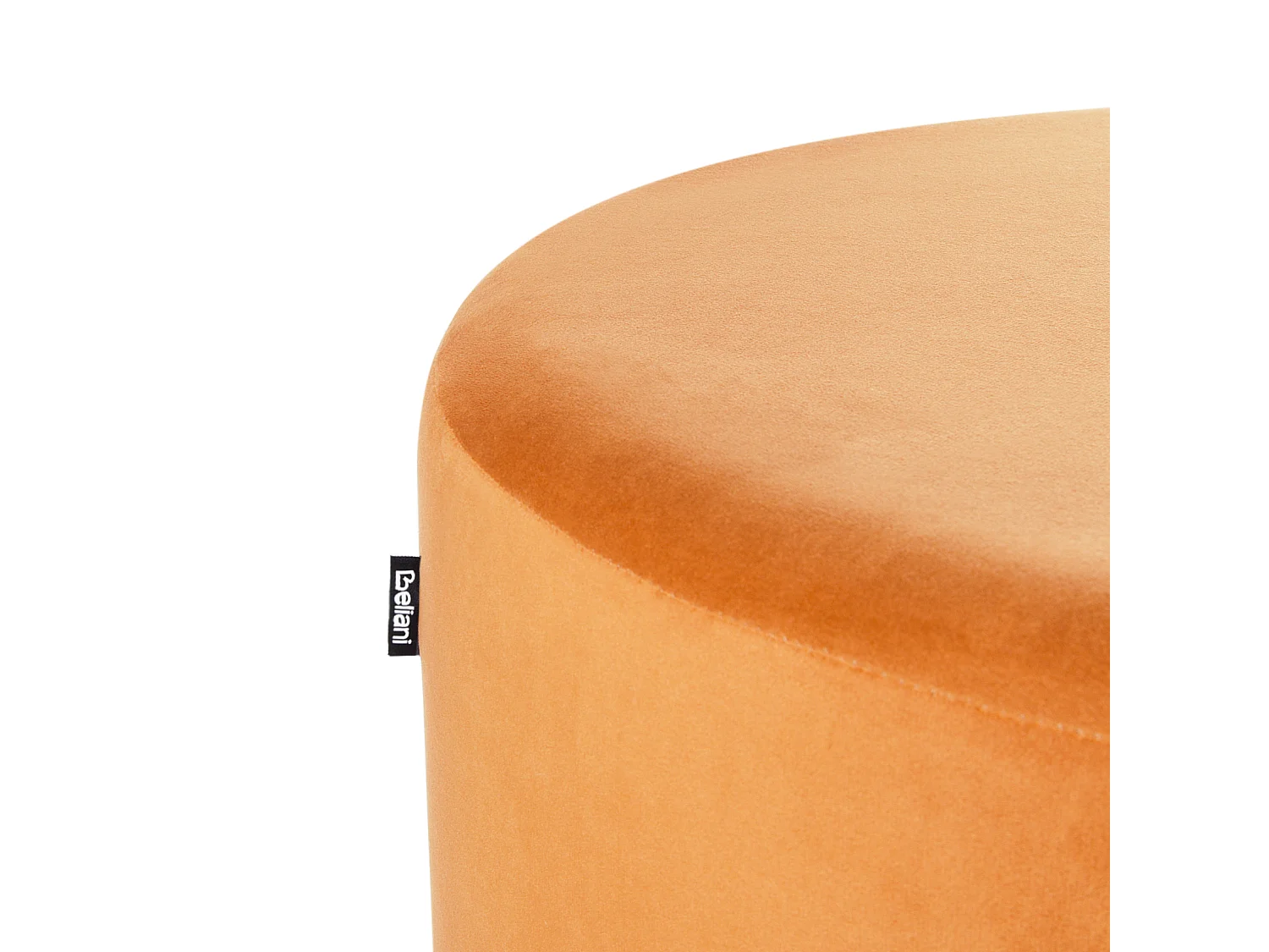 Poef MILLEN Fluweel Oranje 61 cm 61 cm 36 cm