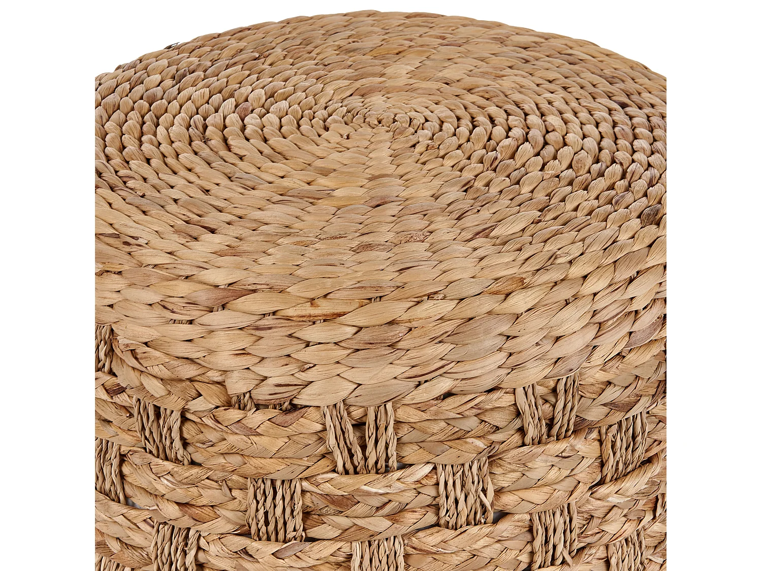 Pouf BASSLET Osier Beige
