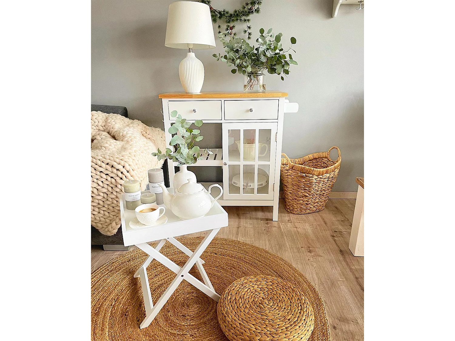 Pouf WAHOO Beige 40 cm 40 cm 10 cm