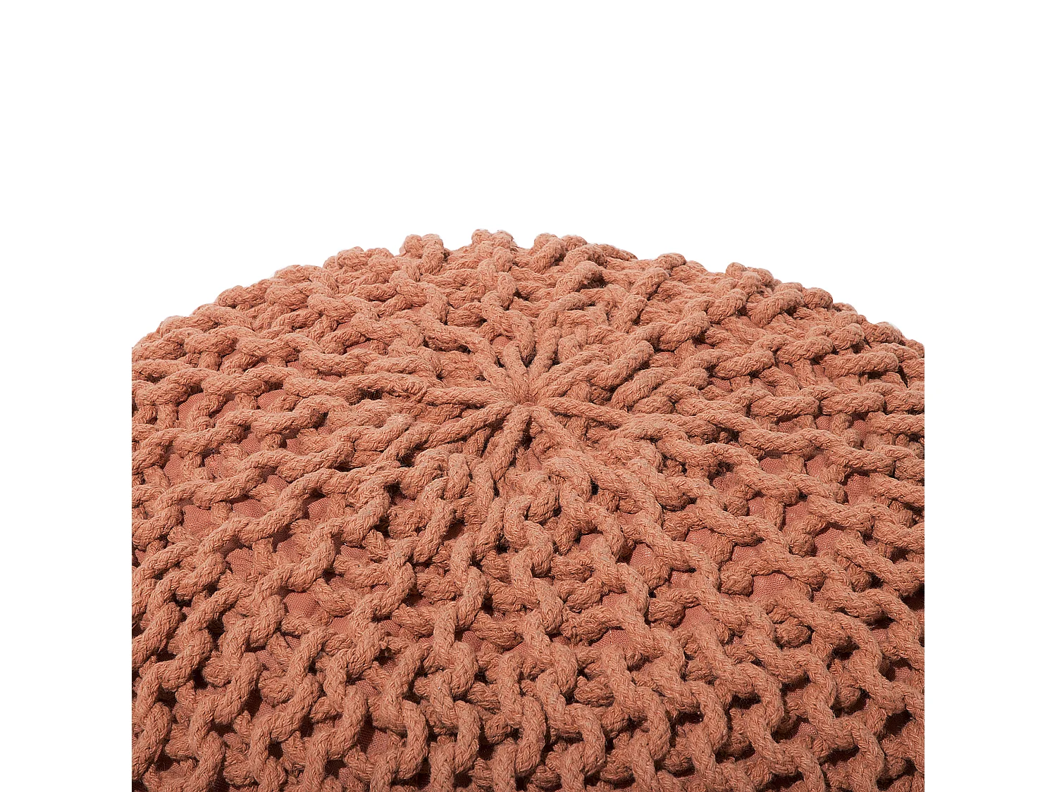 Pouf CONRAD Coton Cuivré