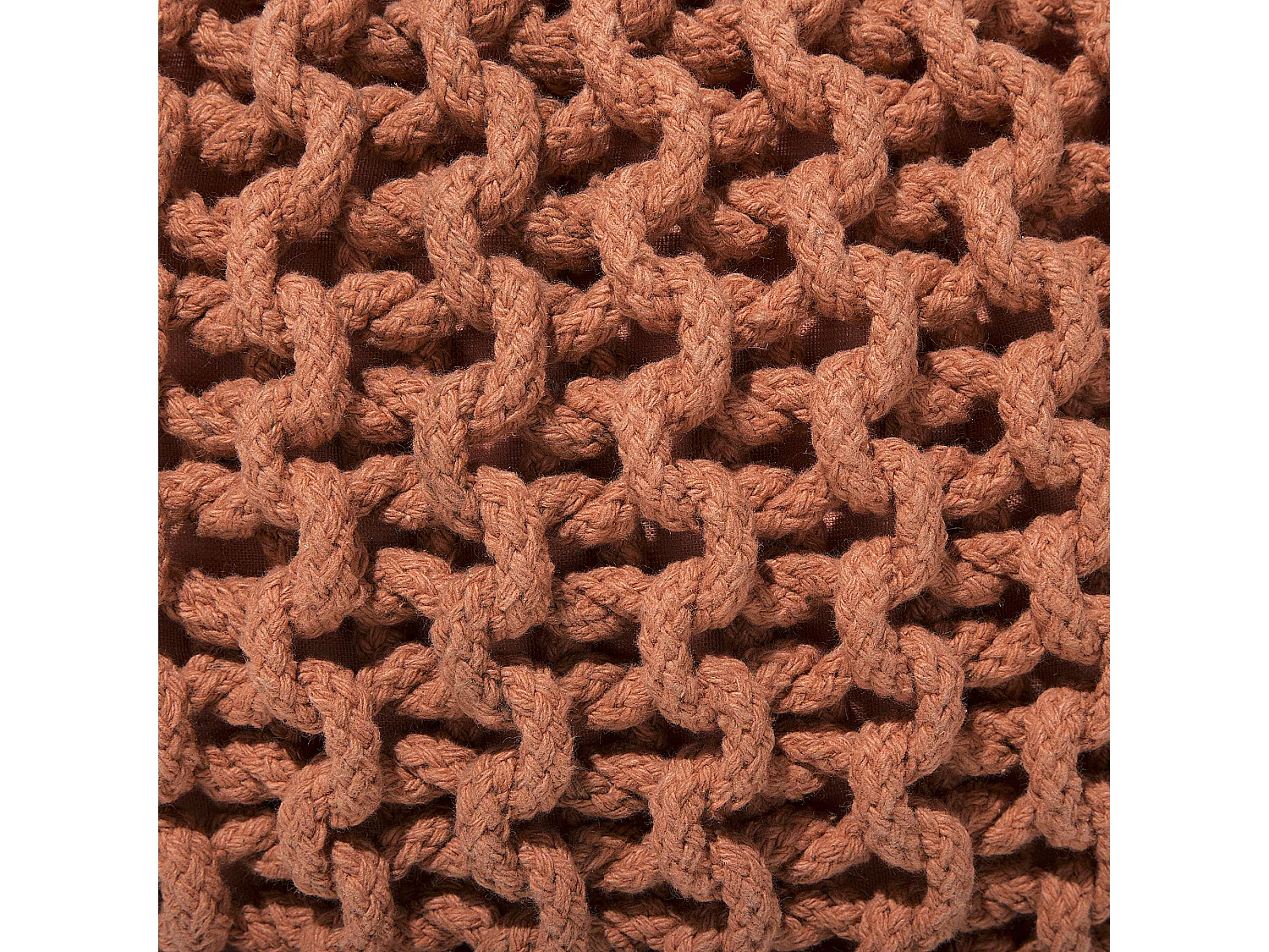 Pouf CONRAD Coton Cuivré