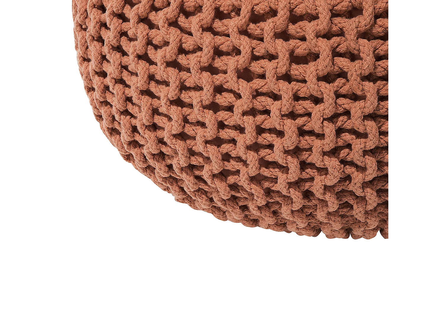 Pouf CONRAD Coton Cuivré