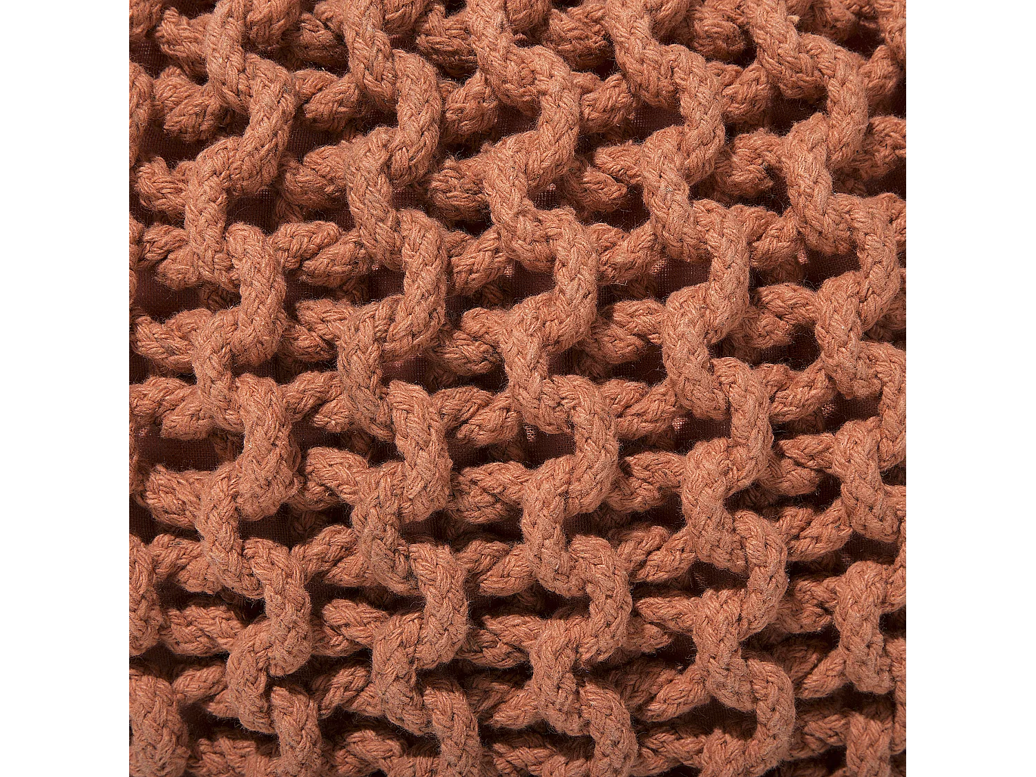 Pouf CONRAD Coton Cuivré