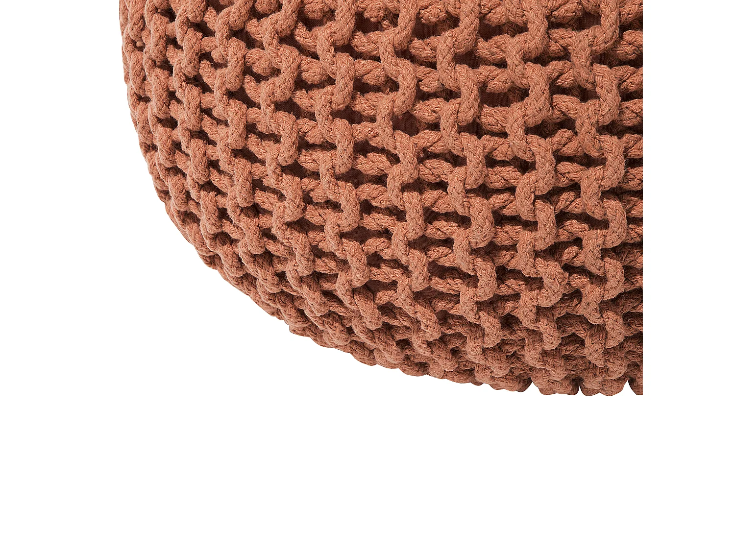 Pouf CONRAD Coton Cuivré