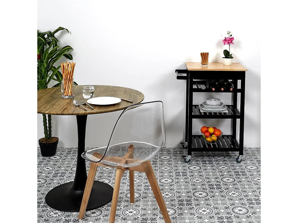 OKOA - Lot de 2 Chaises Transparentes