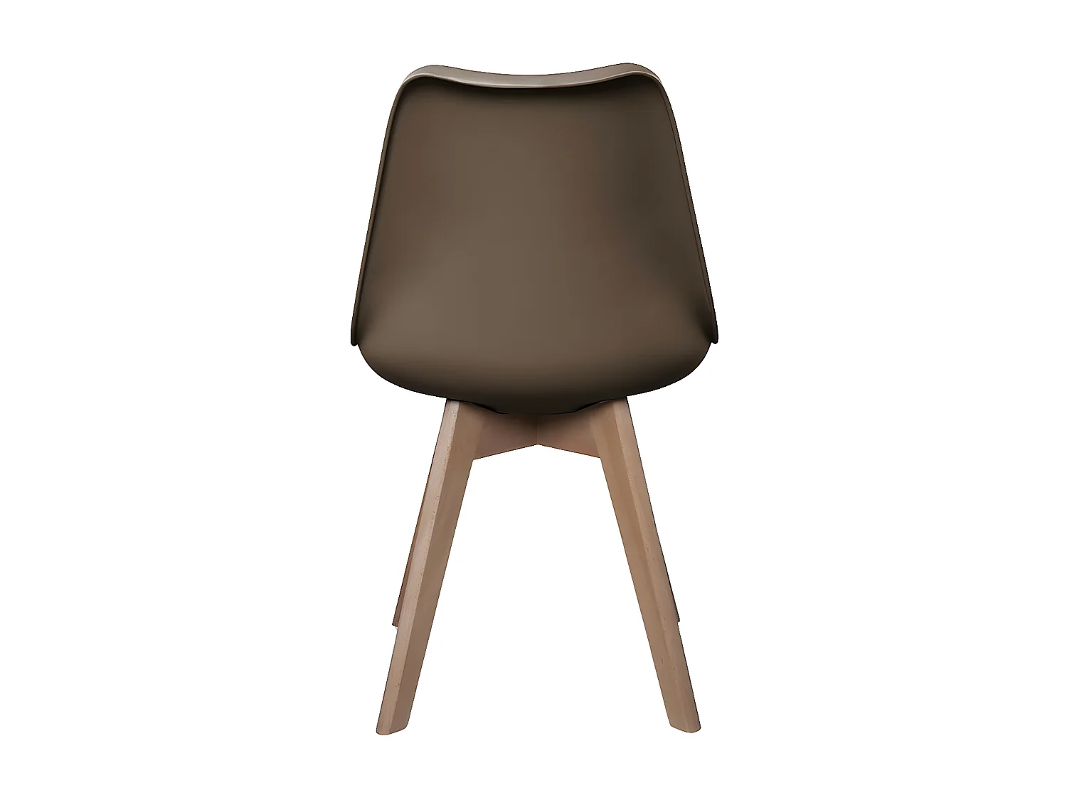 MEDALINE - Lot de 4 Chaises Scandinaves Taupe