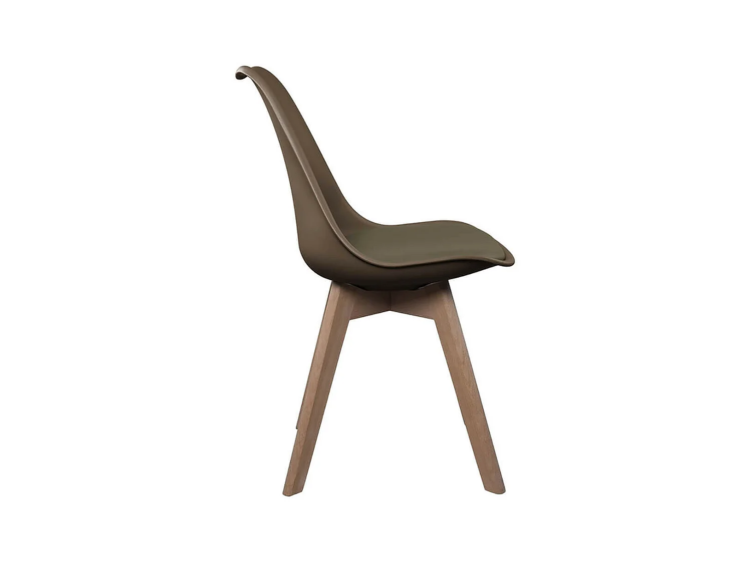 MEDALINE - Lot de 4 Chaises Scandinaves Taupe