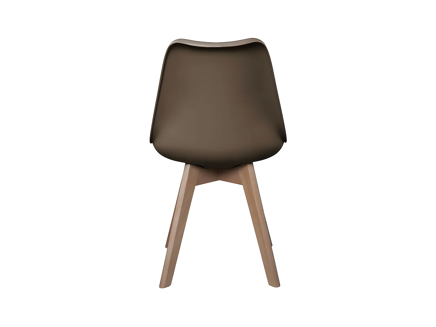 MEDALINE - Lot de 4 Chaises Scandinaves Taupe