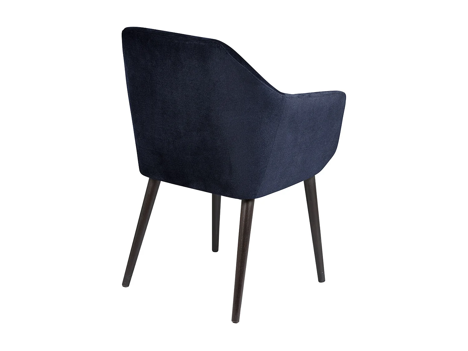 HETA - Lot de 2 Fauteuils Bleu Nuit Piètement Noir