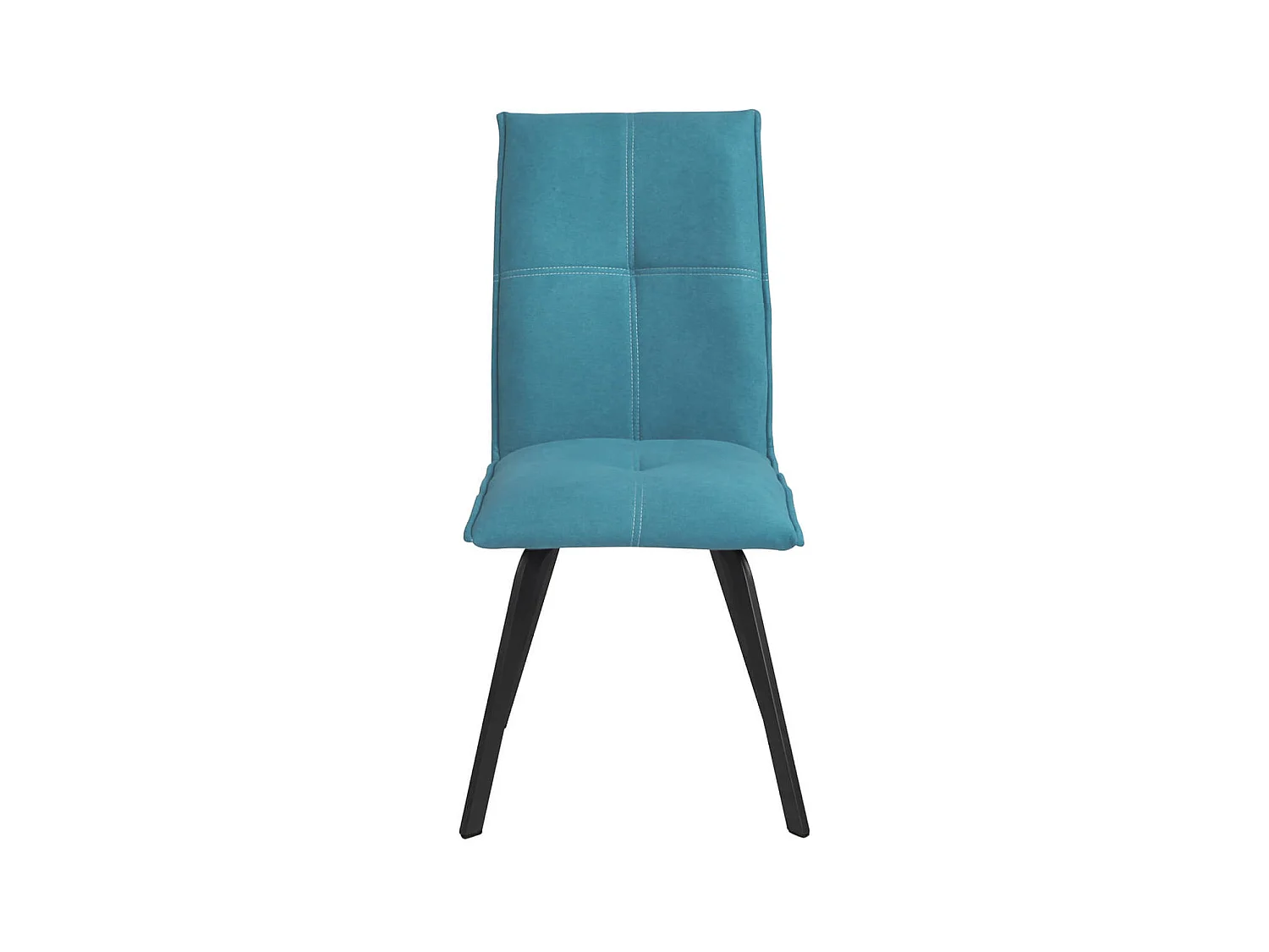 BISPO - Lot de 4 Chaises Tissu Coloris Bleu