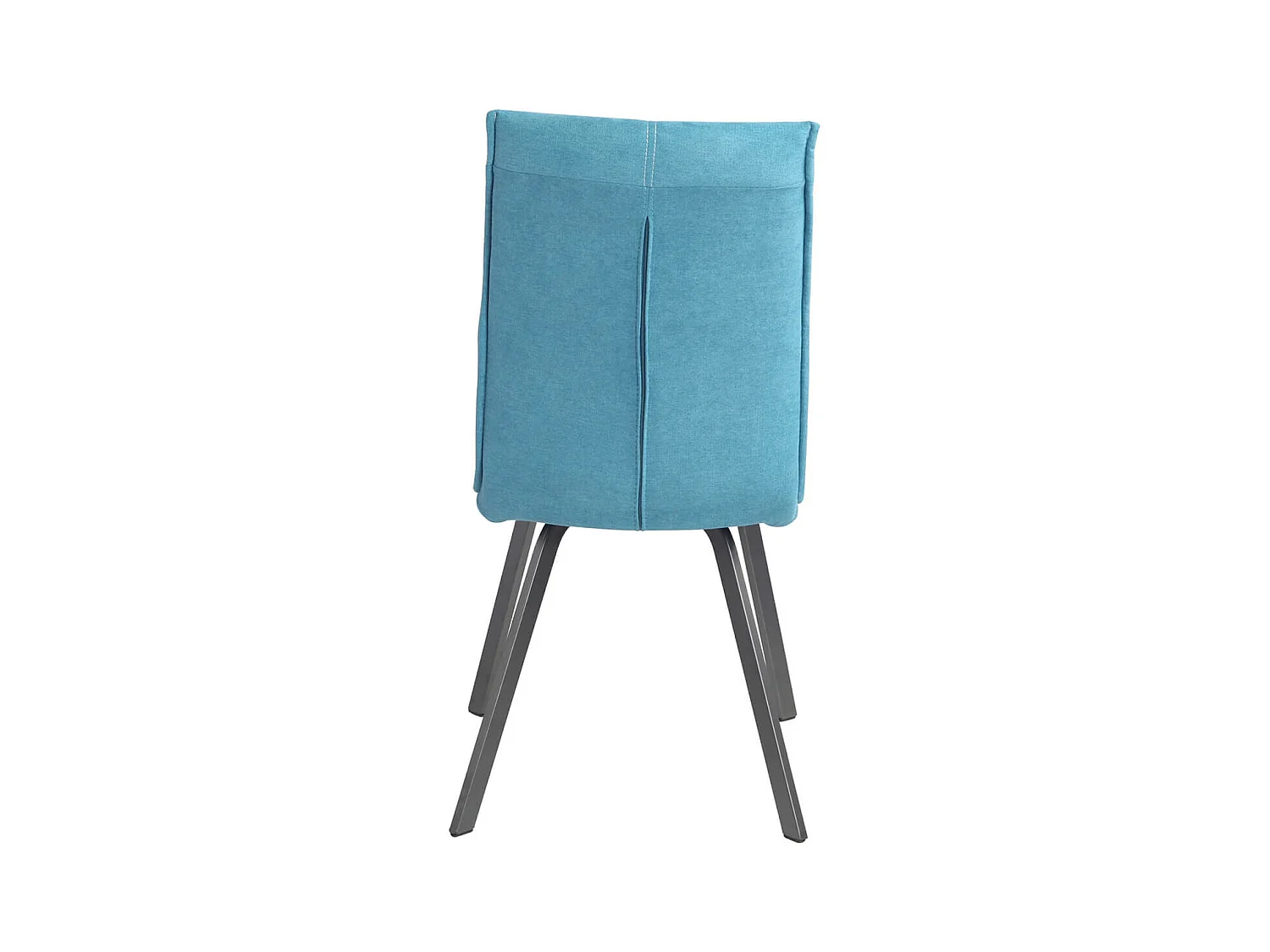 BISPO - Lot de 4 Chaises Tissu Coloris Bleu