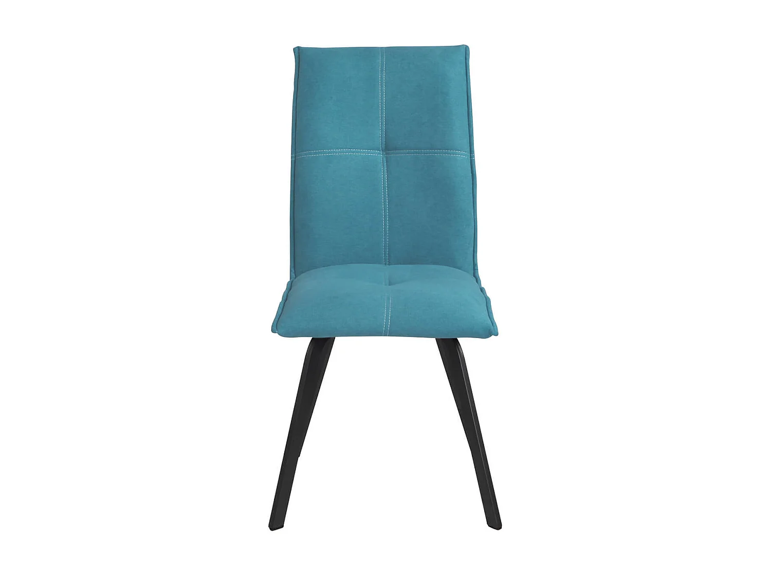 BISPO - Lot de 4 Chaises Tissu Coloris Bleu