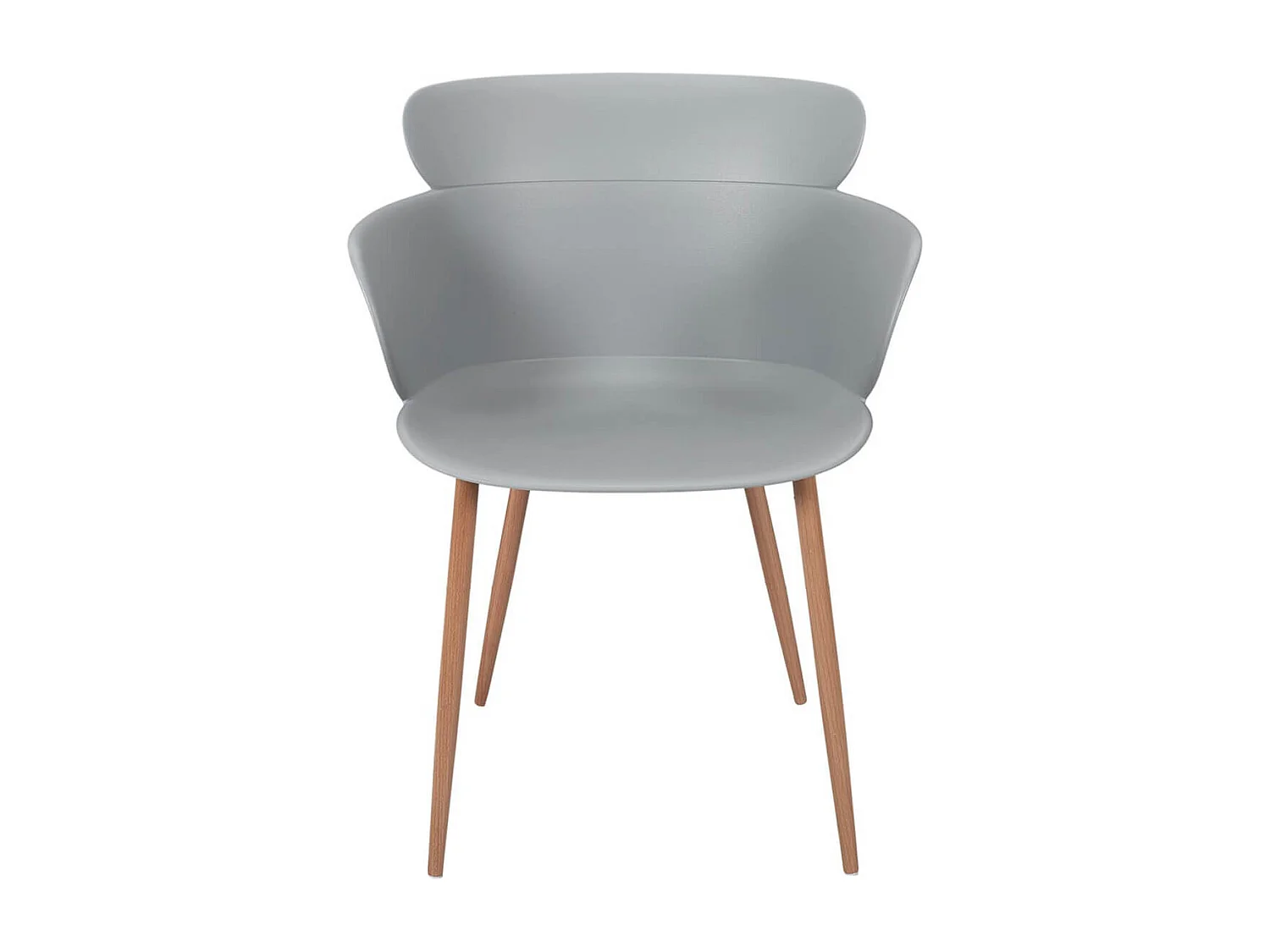 MALYA - Lot de 2 Fauteuils Scandinaves Gris