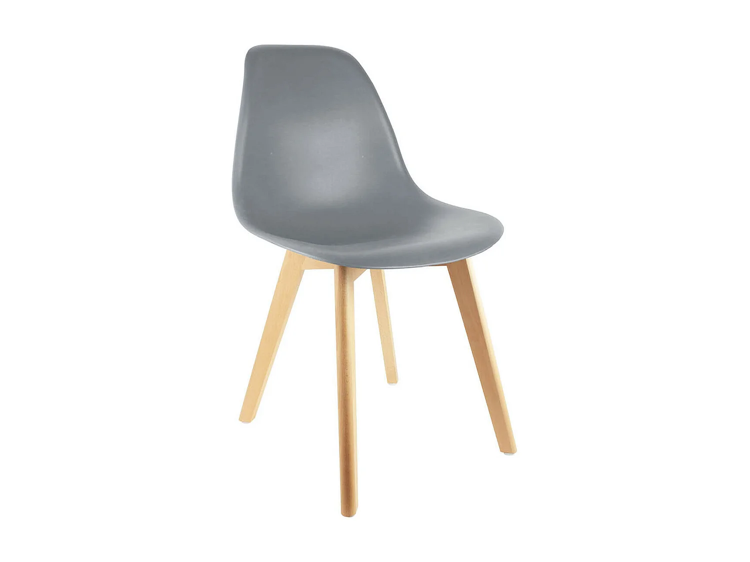 MELYA - Lot de 6 Chaises Scandinaves Grises