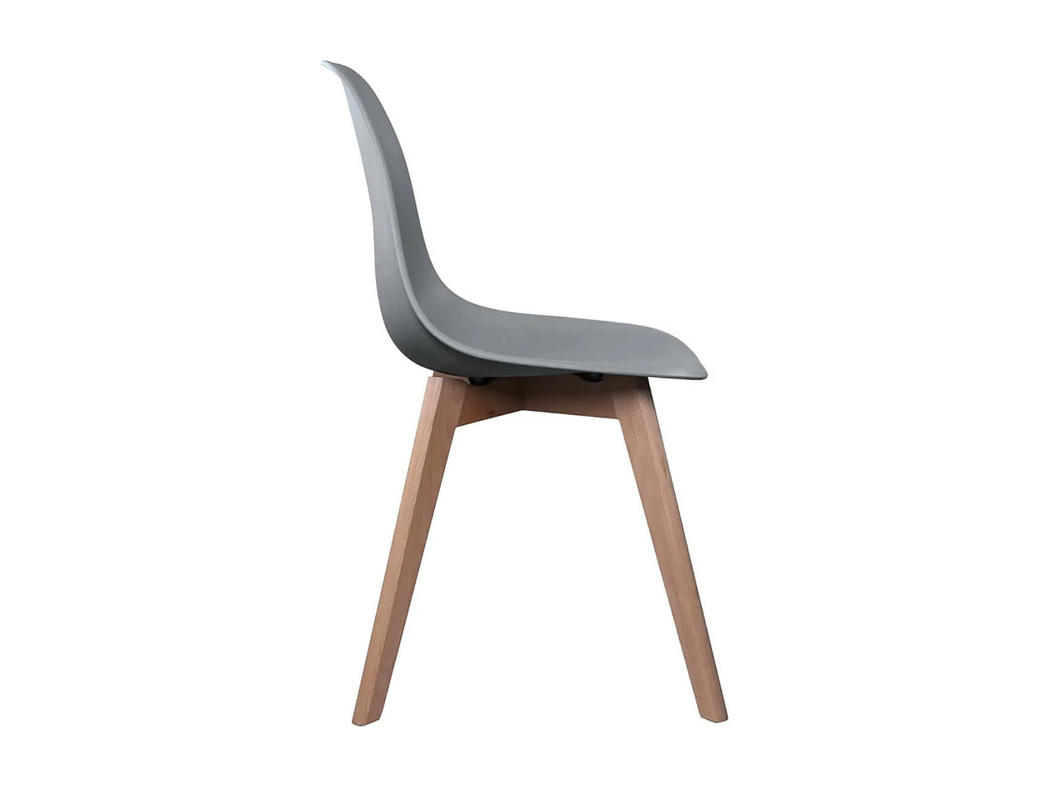 MELYA - Lot de 6 Chaises Scandinaves Grises