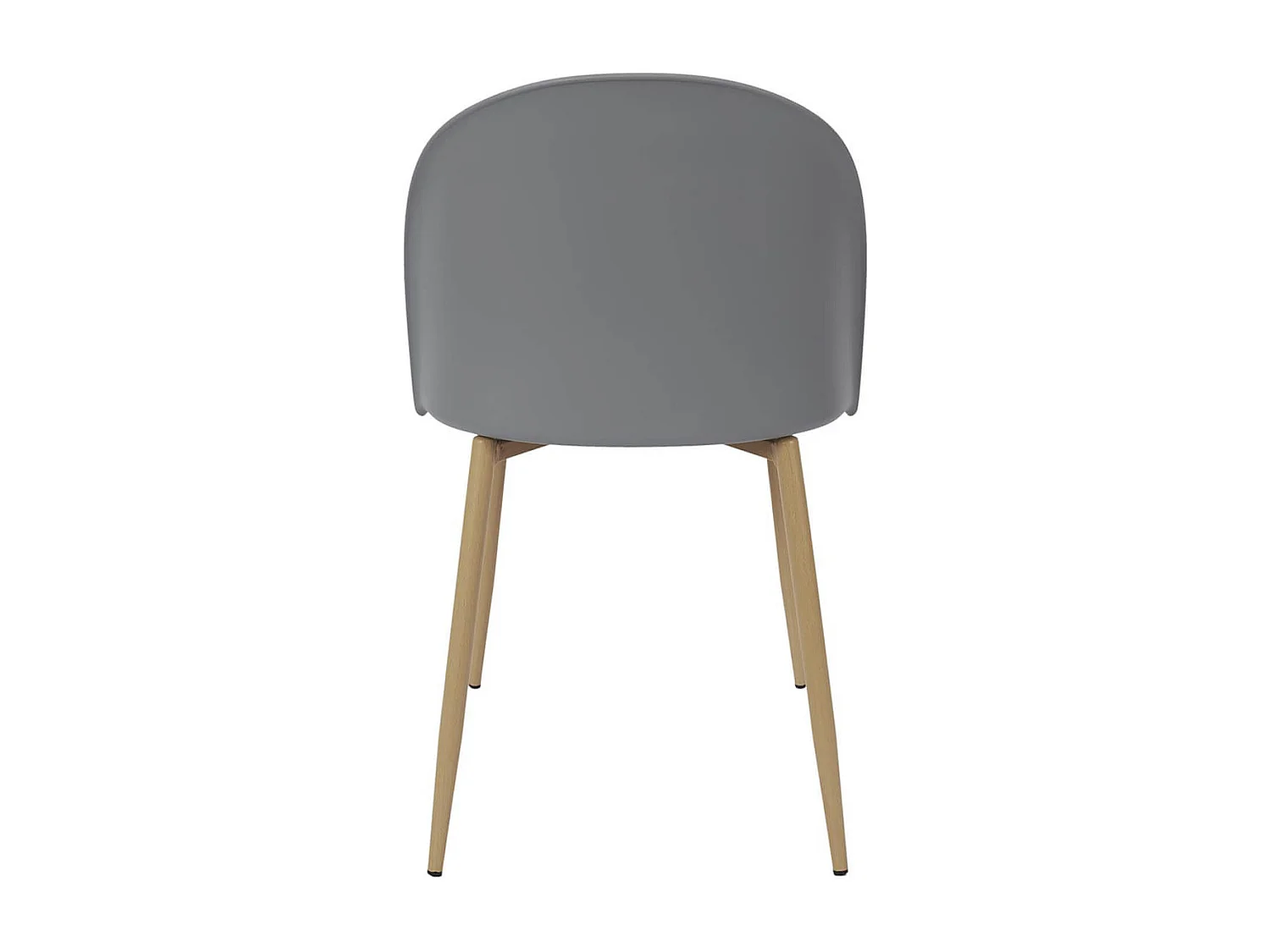 MADDY - Lot de 2 Chaises Scandinaves Grises