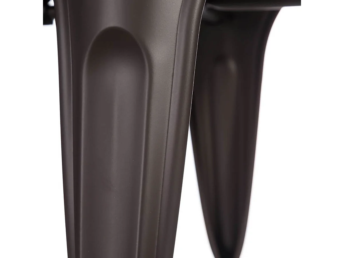 LUCY - Lot de 4 Chaises Métalliques Gris Anthracite