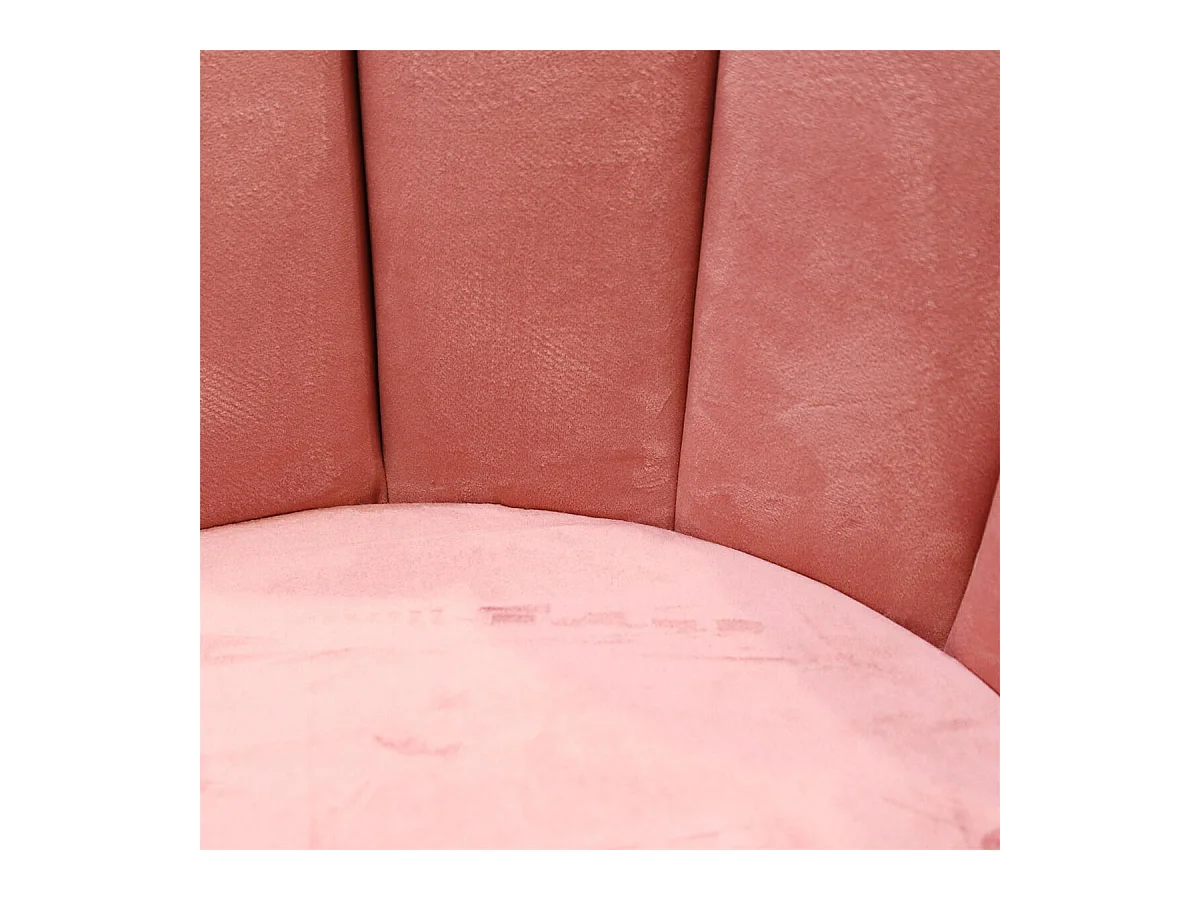 CHARLOTTE - Lot de 2 Chaises Velours Rose