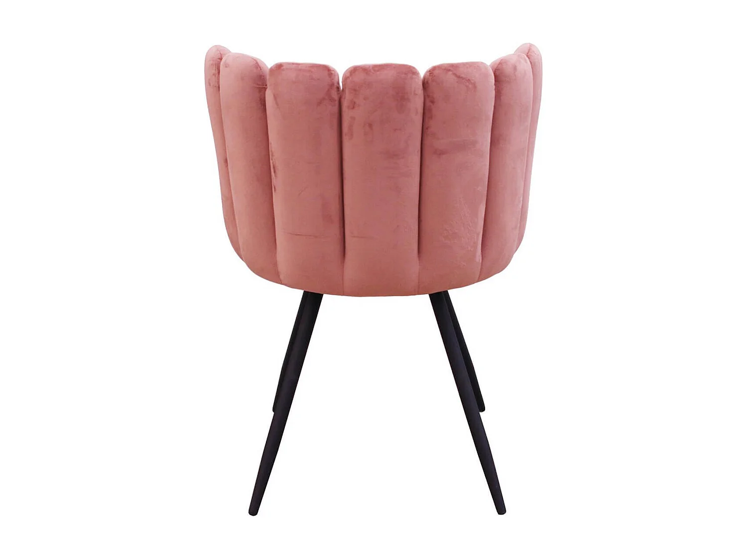 CHARLOTTE - Lot de 2 Chaises Velours Rose