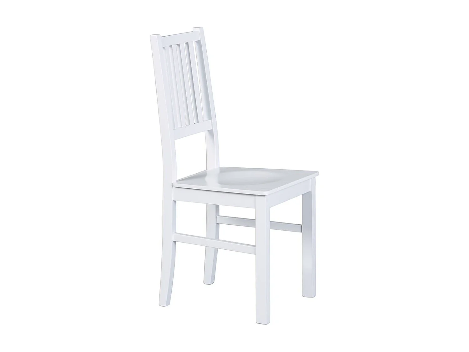 LUCAIN - Lot de 2 Chaises en Bois Massif Blanc