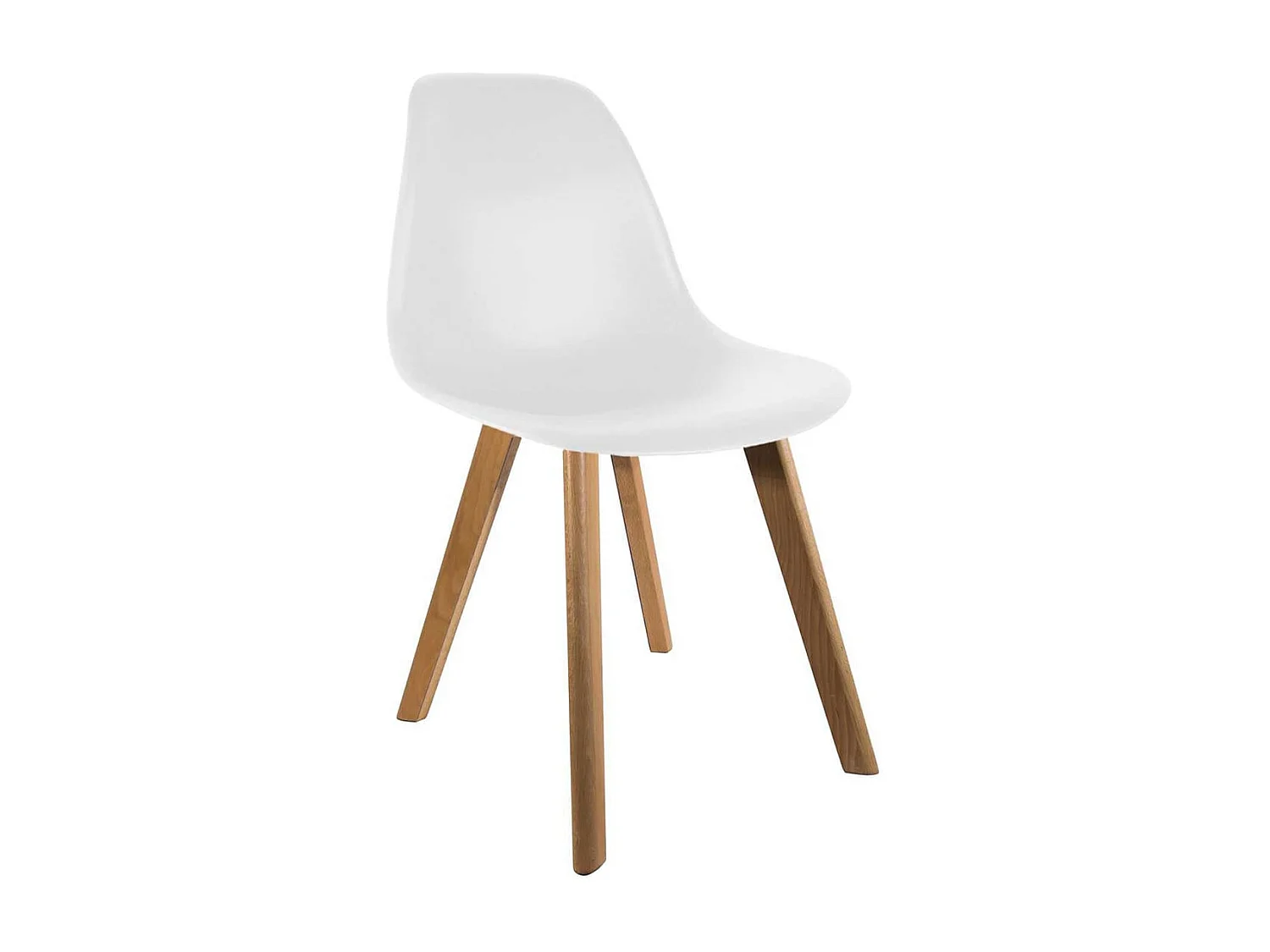 MELYA - Lot de 4 Chaises Scandinaves Blanches